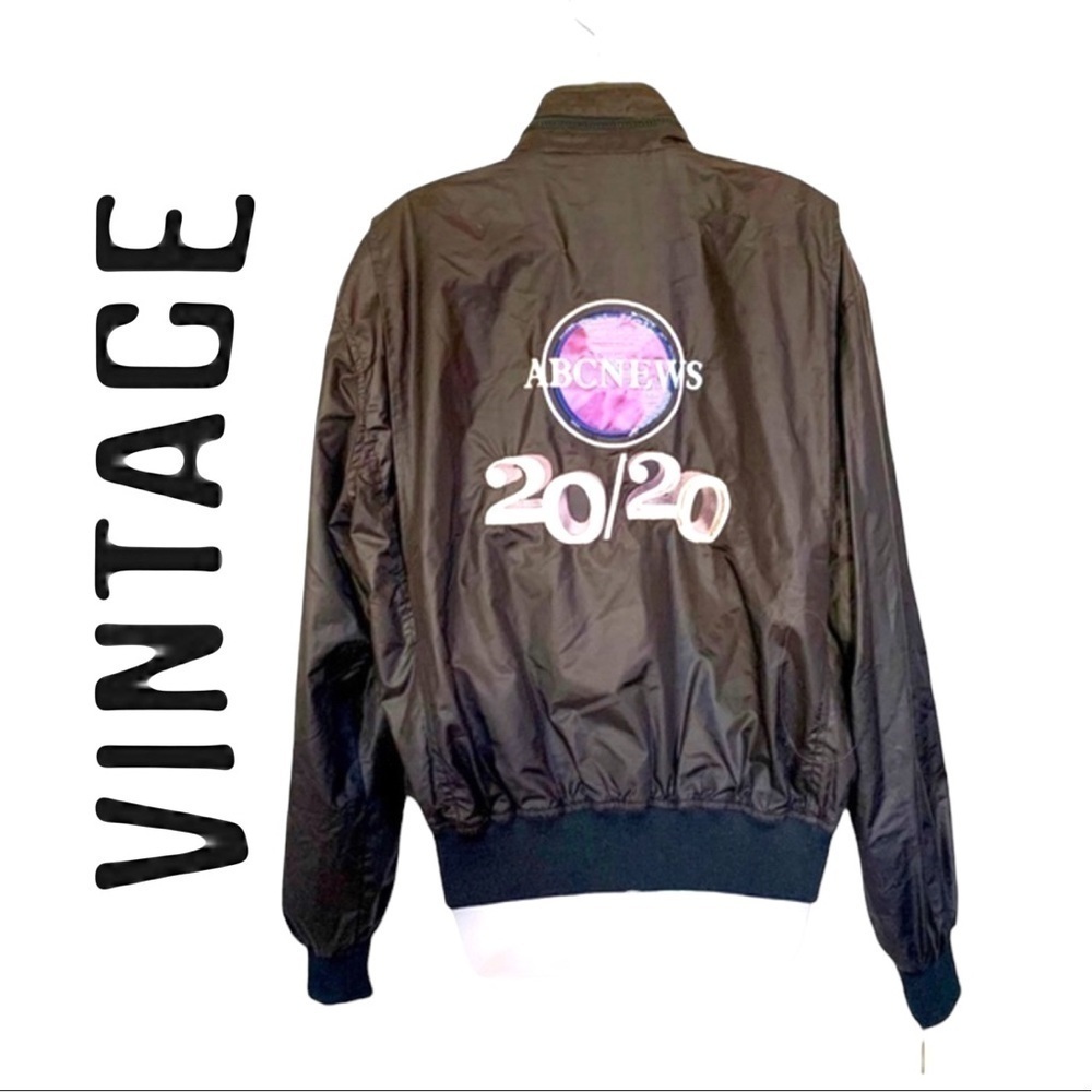 “ABC NEWS 20/20” VTG SÍCHEL Bomber Jacket SZ LG